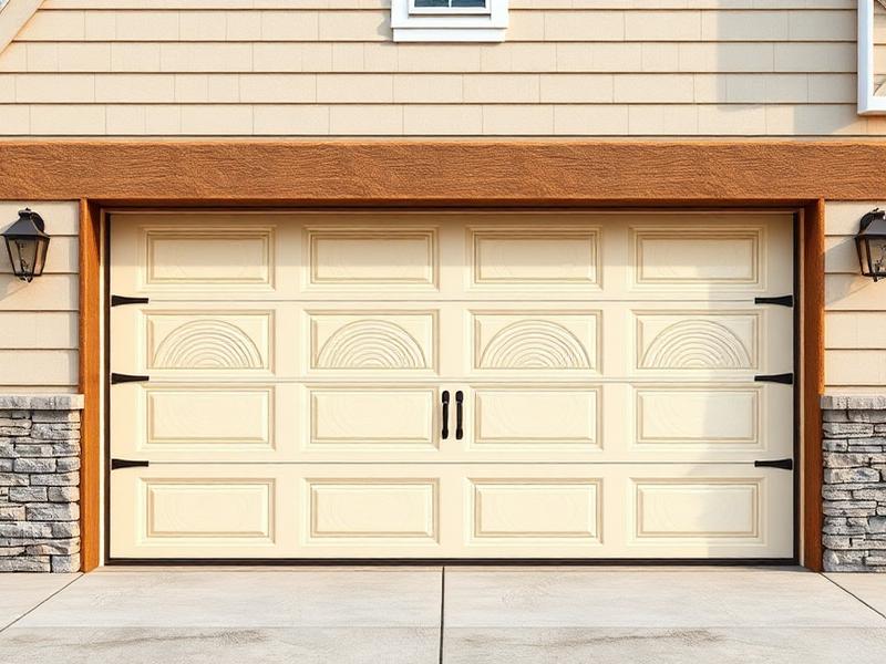 Energy efficient insulated garage door